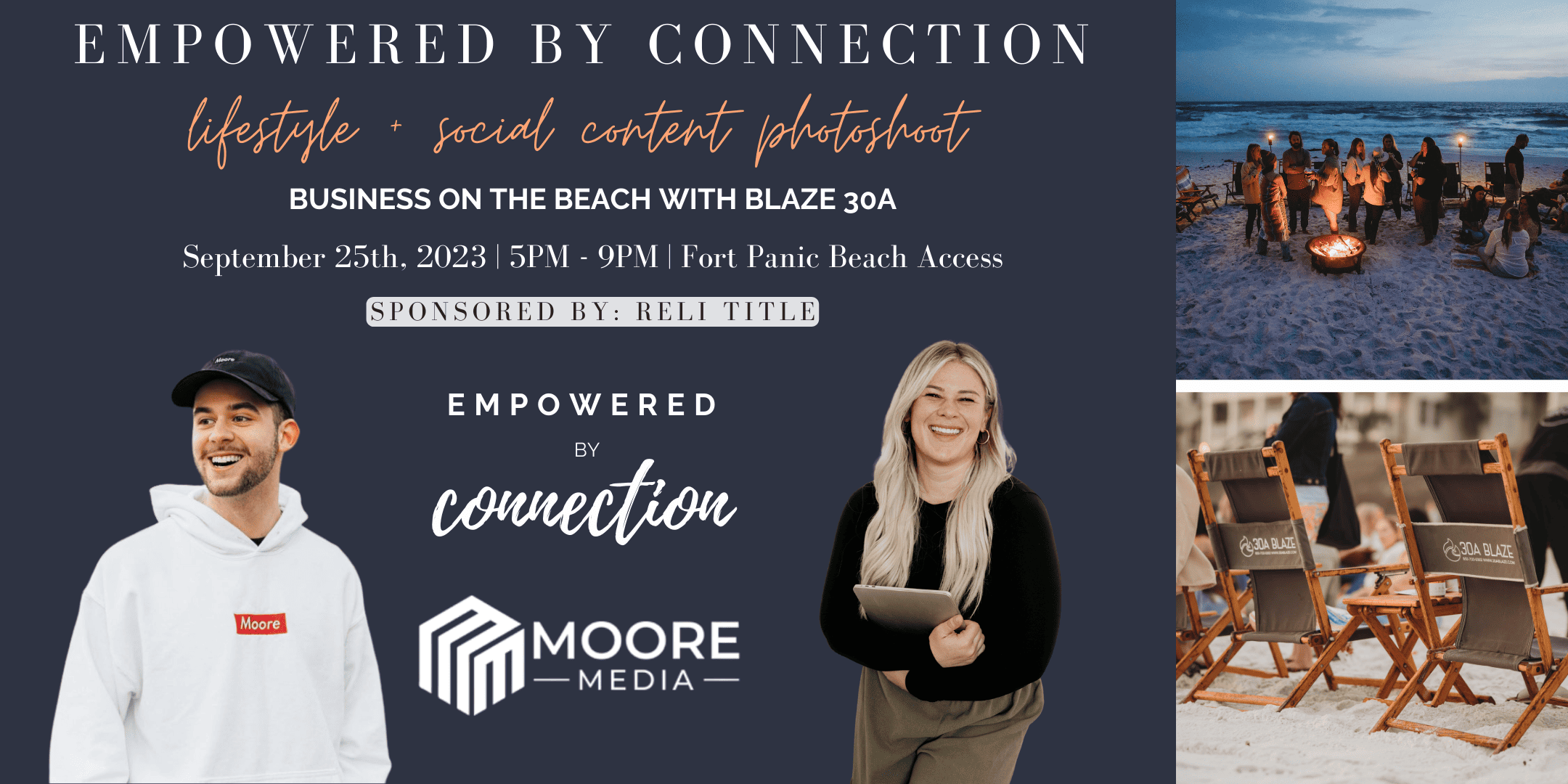 Empowered by Connection Presents: A 30A Beach Bonfire Lifestyle  + Social Content Photoshoot